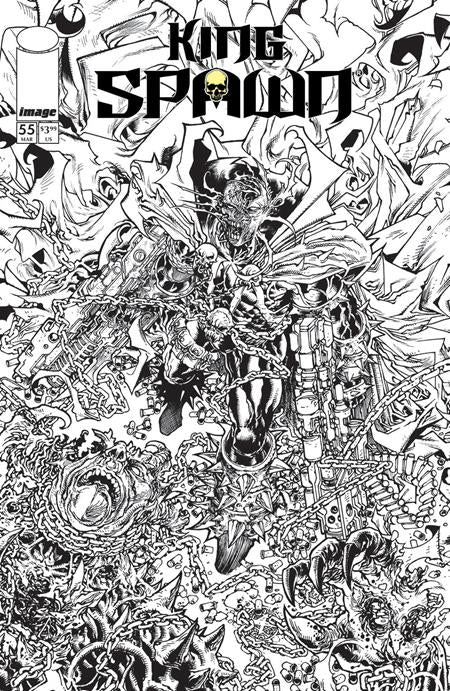King Spawn #55 B Harvey Tolibao B&W Variant (05/13/2026) Image