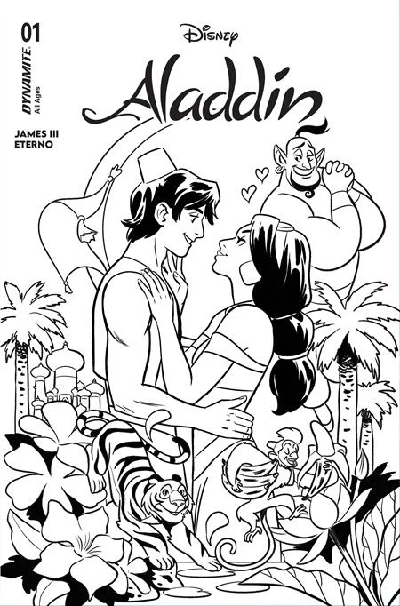 Aladdin #1 I 1:10 Natacha Bustos Line Art Variant (05/06/2026) Dynamite