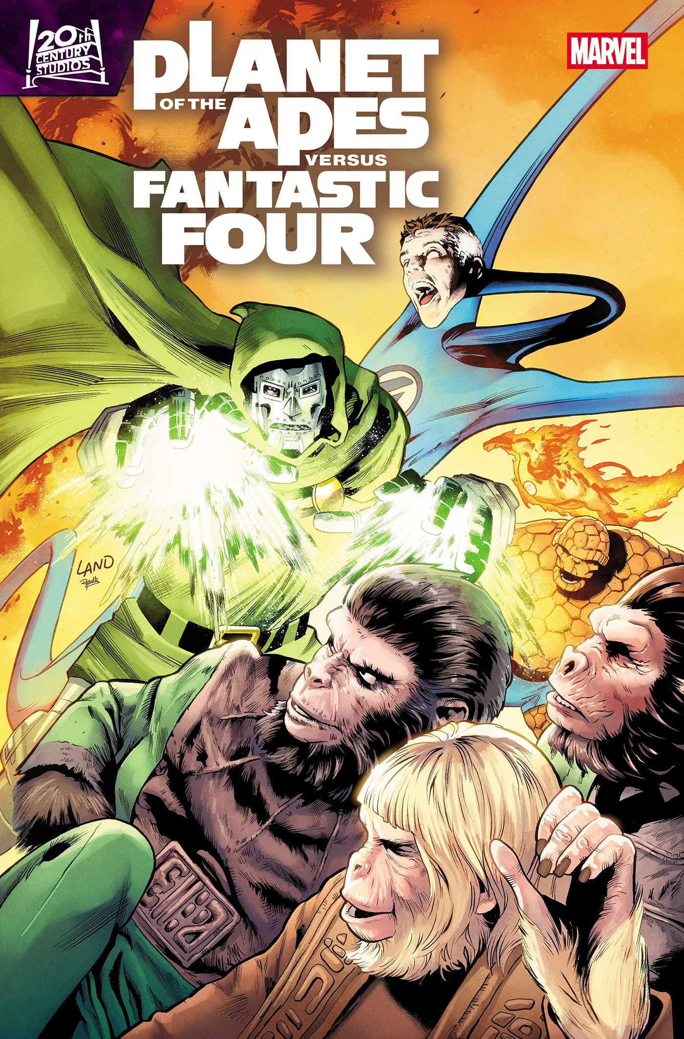 Planet Of The Apes Vs Fantastic Four #4 A Greg Land (05/27/2026) Marvel