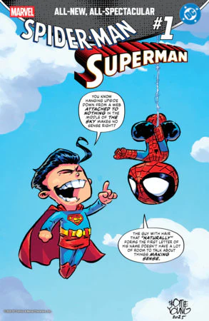 Marvel Dc Spider-Man Superman #1 R Skottie Young Variant (04/22/2026) Marvel