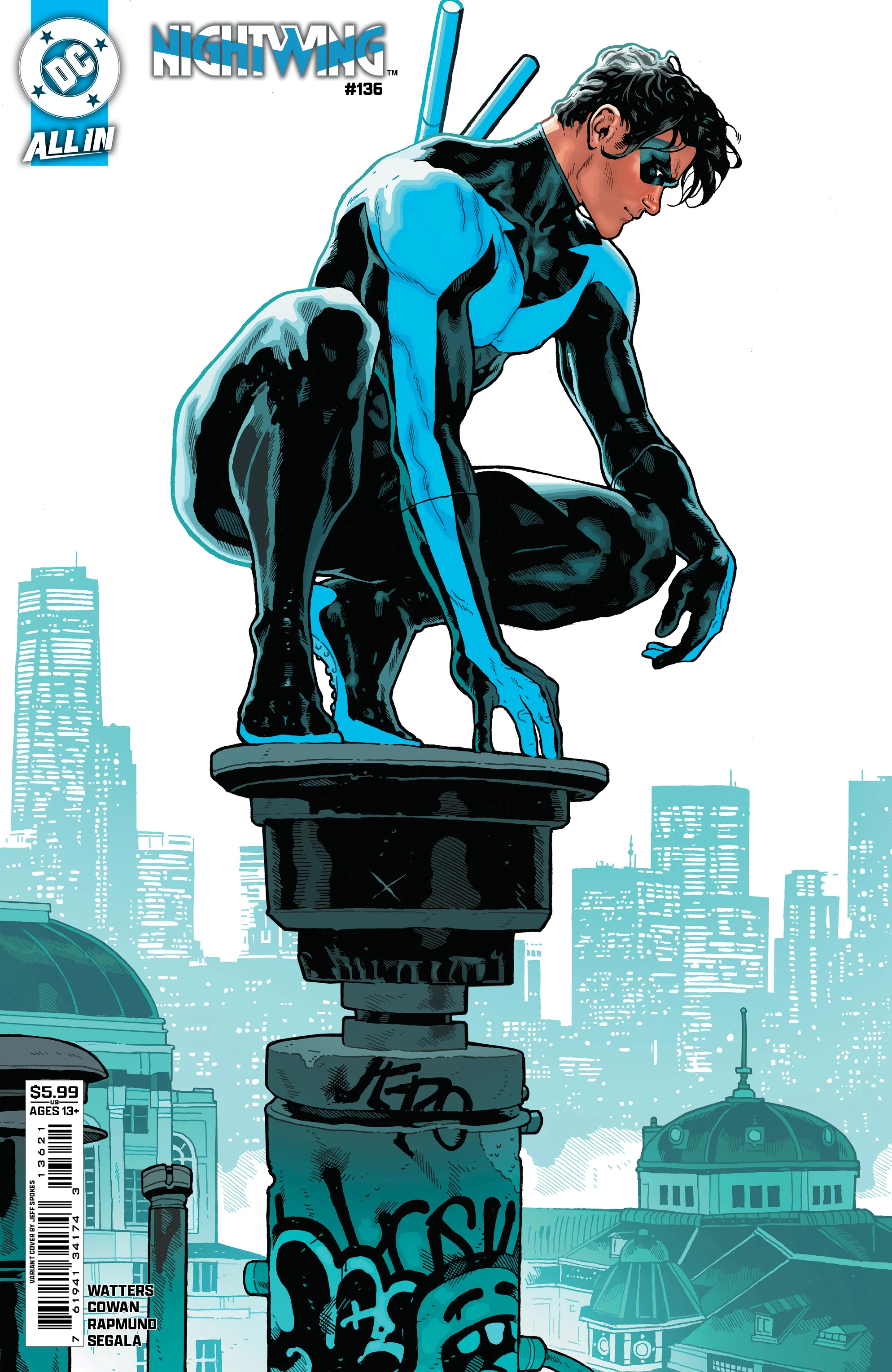 Nightwing #136 B Jeff Spokes Variant (03/18/2026) Dc
