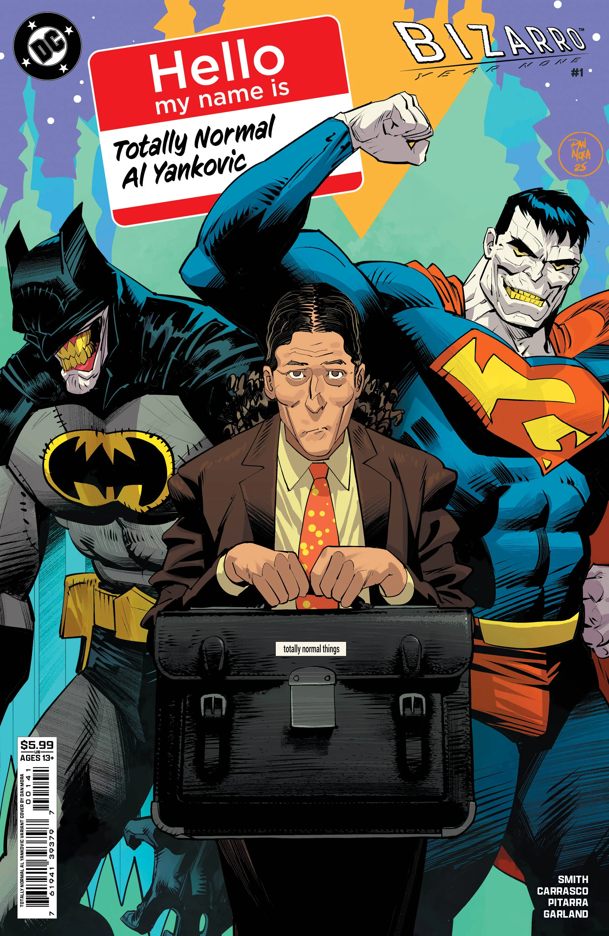 Bizarro Year None #1 (Of 4) D Dan Mora Totally Normal Al Yankovic Cameo Variant (04/01/2026) Dc