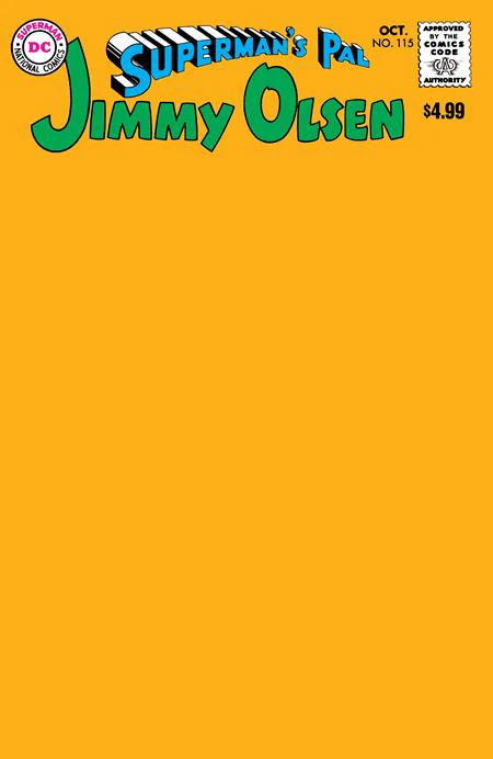 Supermans Pal Jimmy Olsen #115 Facsimile Edition B Blank Variant (04/08/2026) Dc