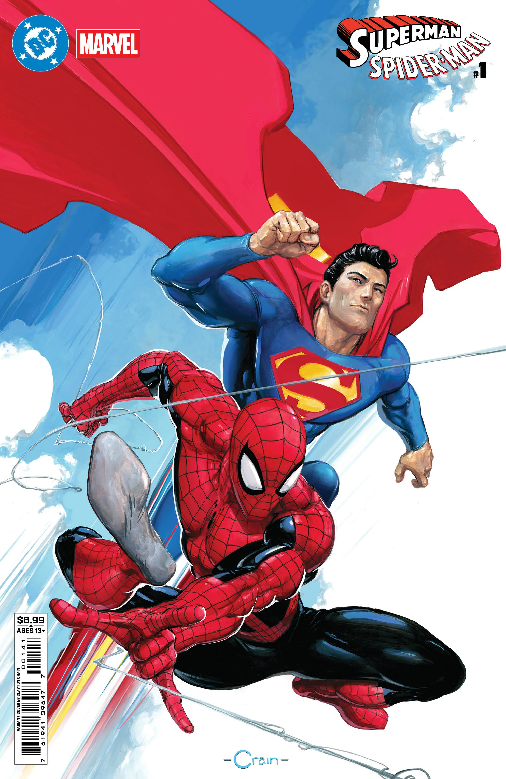 Dc Marvel Superman Spider-Man #1 (One Shot) D Clayton Crain Variant (03/25/2026) Dc