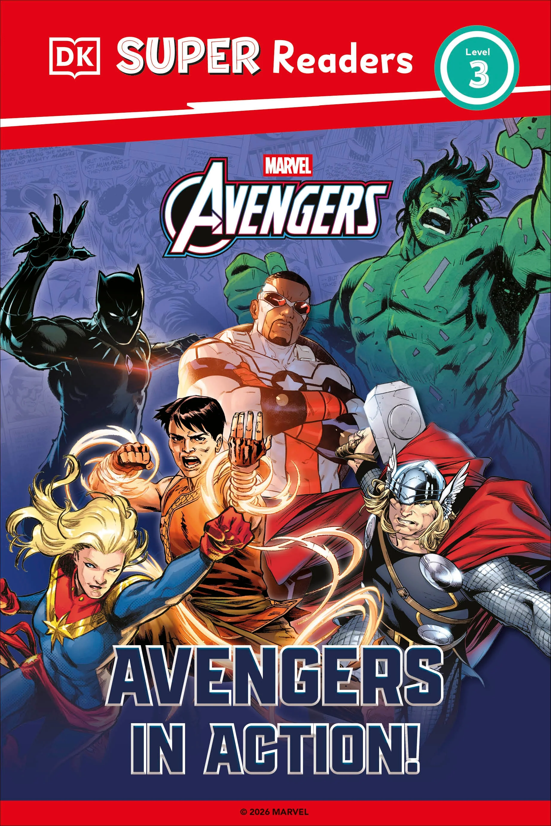 DK Super Readers Level 3 Marvel Avengers in Action HC (04/06/2026) DK