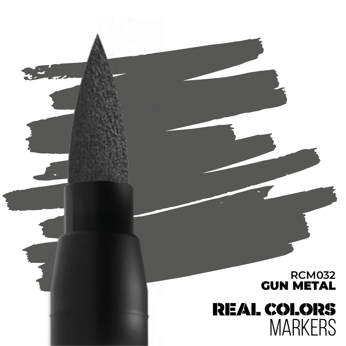 AK Interactive Markers: Real Colors Markers - Gun Metal