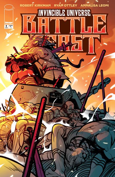 Invincible Universe Battle Beast #8 A1 Cover Set Of 6 1:10 1:25 1:50 1:100 (04/15/2026) Image - Image 6