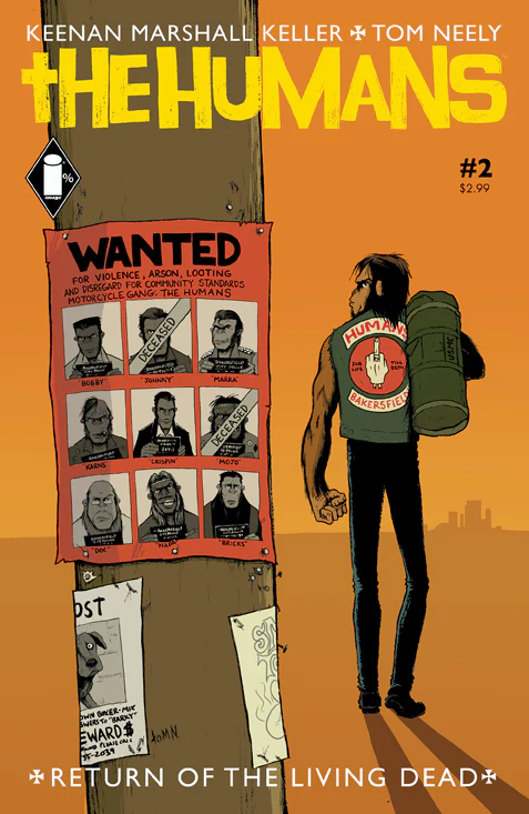 Humans #2 Image 2014 NM+ 9.6 Tom Neely Keenan Marshal Keller Wanted Poster