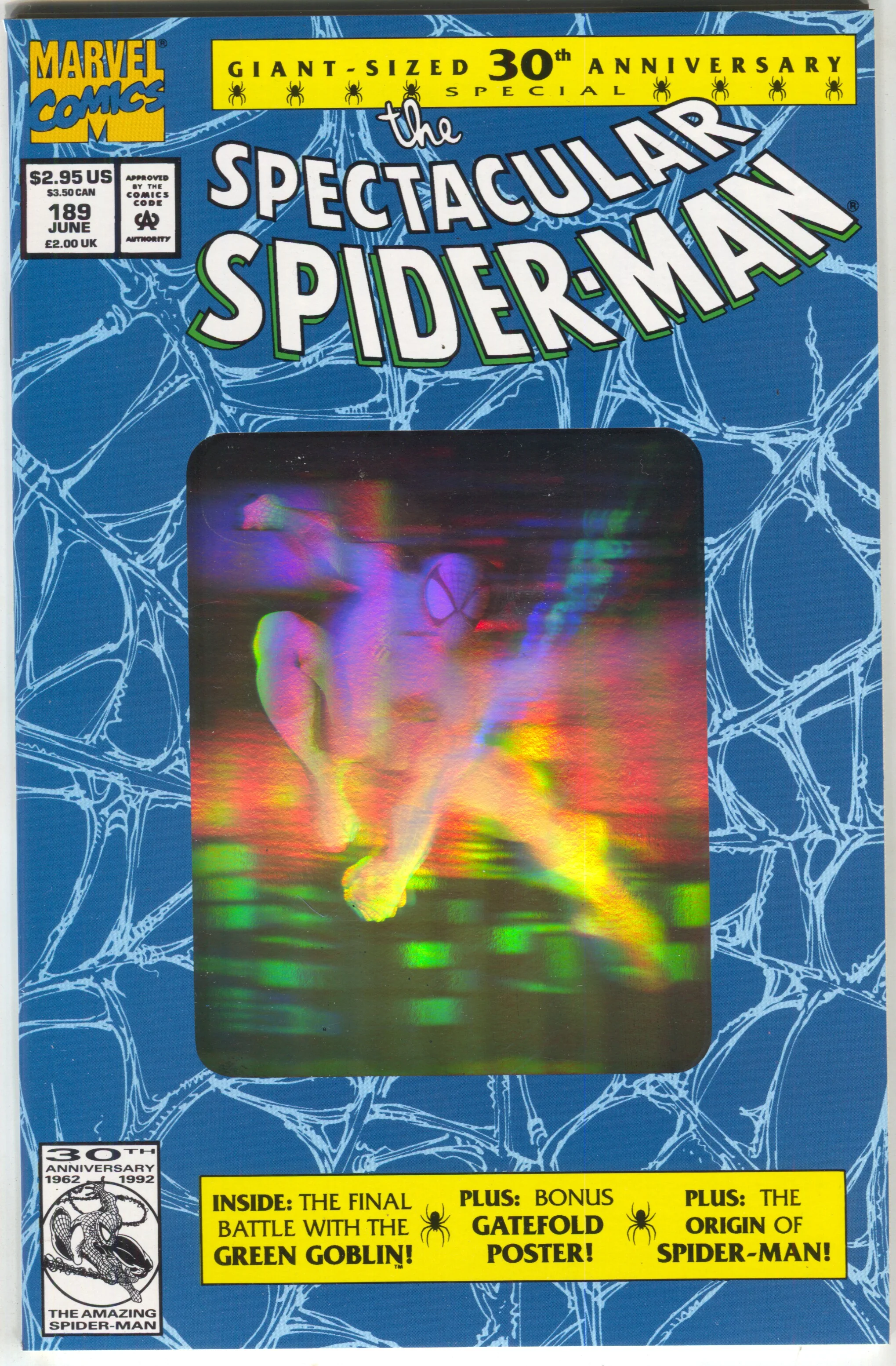 Spectacular Spider-Man 189 A Marvel 1992 VF 1st Print Green Goblin