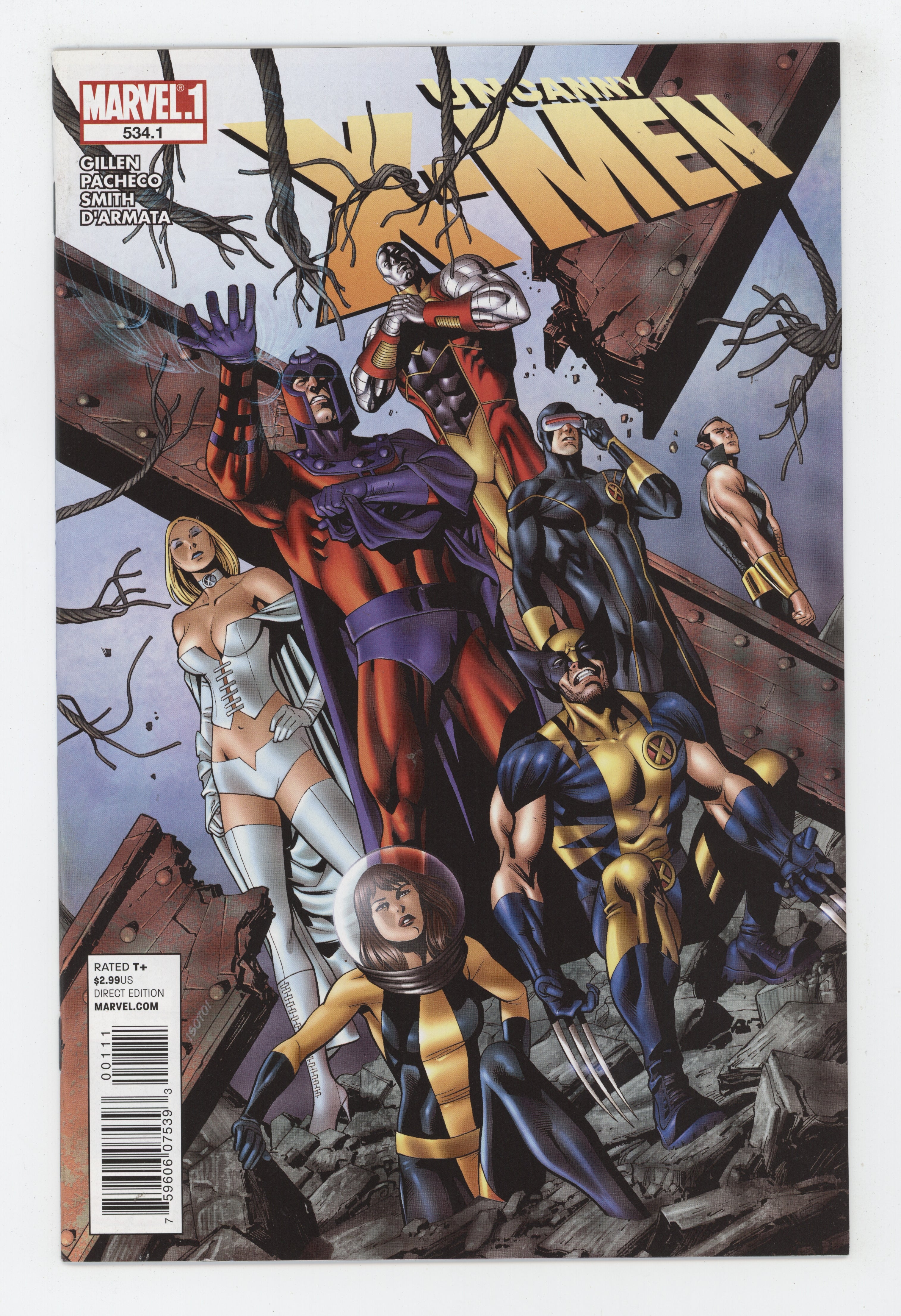Uncanny X-Men 534.1  Marvel 2011 NM+ 9.6 Carlos Pacheco
